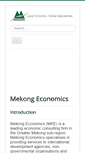 Mobile Screenshot of mekongeconomics.com